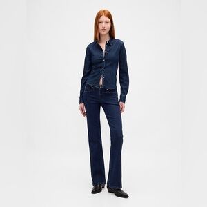 GAP LONG AND LEAN LOW RISE PETITE BOOTCUT / MINI FLARE